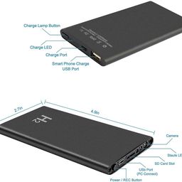 AYIKA Spy H2 Power Bank Security Camera, 5 Hours Continuous Video Recording, Hidden Secret Spy Camera, No WiFi, Audio Video Recorder image 3
