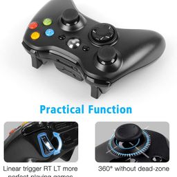 New World Wireless Controller With Receiver For Xbox 360, 2.4GHZ Remote Joystick Gamepad for PS3, PC Windows 7,8,10 and Xbox 360 Console with Receiver image 5