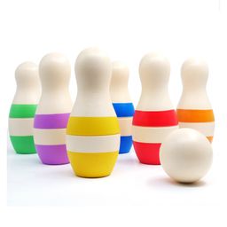 Shumee Mini Stripes Bowling Pins Double Color Set, Pack of 1- Multicolor-image-70