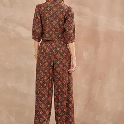 all about you Printed Top & Trousers Co-Ord Set image 2