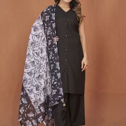 STYLE SAMSARA Women Regular Kurti with Trousers & With Dupatta-picture-42