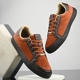 OFF LIMITS Men Velvet Lace-Ups Round Toe Sneakers-47