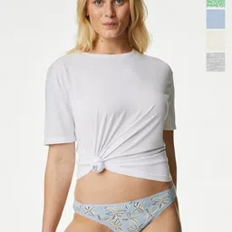 Marks & Spencer Pack Of 5 Printed Bikini Knickers Briefs-24