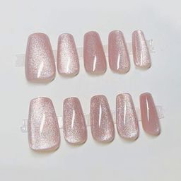 Secret Lives 24-Pcs Cats Eye With Coffin Shape Nail Art-52
