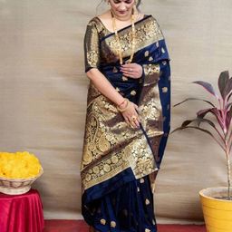 Moda Rapido Embellished Pure Silk Kanjeevaram Saree-10