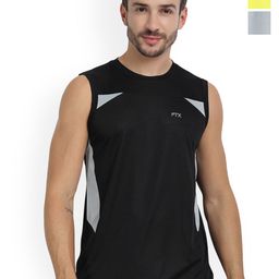 FTX Pack Of 3 Colourblocked Dry-Fit Round Neck Gym Vests 709-1_709-2_709-5-S-image-34