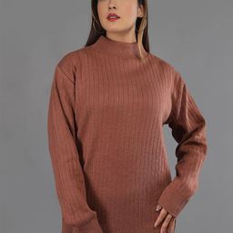 TYSORT Women Striped Woollen Pullover-image-3