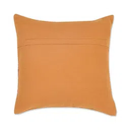 Fabindia Red & Mustard Floral Cotton Rectangle Cushion Covers-image-20