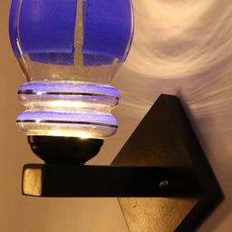 1ST TIME Blue & White Solid Glass Traditional Cylinder Wall Lamps Wall Lamps-picture-34
