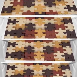Aura 4-Pcs Brown & Beige Printed Fridge Organisers-30