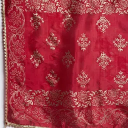 Moda Rapido Ethnic Motifs Printed Block Print Dupatta With Gotta Patti image 2
