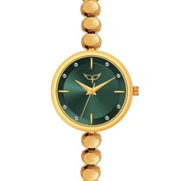 WHITE BIRD Women Brass Dial & Bracelet Style Straps Analogue Watch 5100 Gold D Green-picture-36