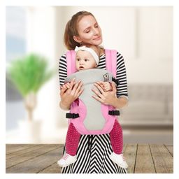R for Rabbit New Cuddle Snuggle 3 Way Comfortable Baby Carrier - Pink & Grey-76
