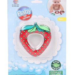 Ratnas Strawberry Shape Water Filled Teether - Red-image-49