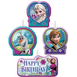 Funcart Frozen Happy Birthday Candle Pack of 4 - Multicolour-26