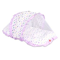VParents Joy Jumbo Extra Large Baby Bedding Set With Mosquito Net & Pillow - Purple-14