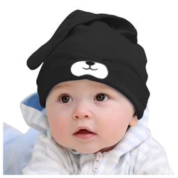 Syga Puppy Long Tailed Design Baby Cotton Cap Black - Diameter 17 cm-26