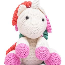 Happy Threads Crochet Unicorn Soft Toy Pink - Height 15 cm-23