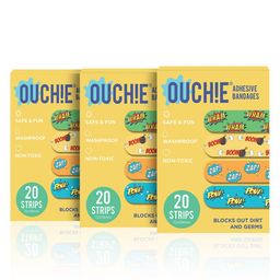 Ouchie Printed Bandages Pack of 3 - 20 Stripes each-27