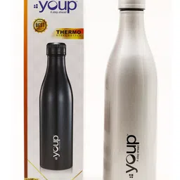 Youp Thermosteel  Insulated Double Wall Water Bottle Silver - 1000 ml-picture-10