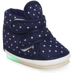 Chiu Stars Printed Double Velcro Closure LED Musical Shoes - Navy Blue-picture-15