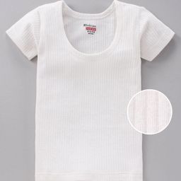 Bodycare Half Sleeves Anti Bacterial Thermal Vest - White-image-22