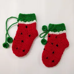 Little Peas Watermelon Theme Socks - Red-picture-17