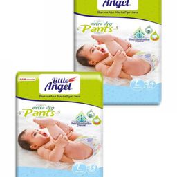 Little Angel Extra Dry Baby Pants Diaper Large  (L) - 34 Pieces - (Pack of 2)-image-41