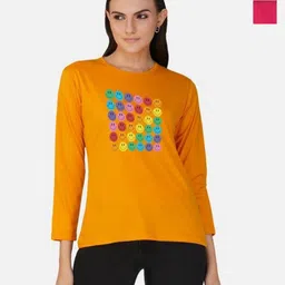 Metronaut Women 2 Printed Bio Finish Applique T-shirt-picture-21