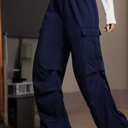 BROADSTAR Women Smart Loose Fit High-Rise Easy Wash Trousers-image-27