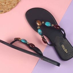 Metro Embellished Kitten Pumps-image-95