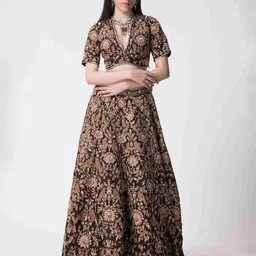 The Front Row Embellished Thread Work Ready to Wear Lehenga & Blouse With Dupatta image 5