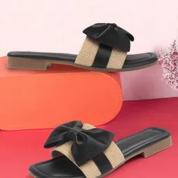 AVIVASTYLE Women Open Toe Flats with Bows-picture-57