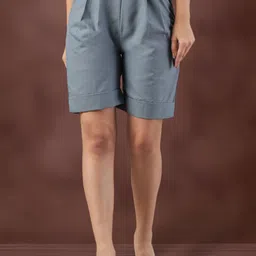 FITHUB Women Loose Fit High-Rise Shorts-image-65