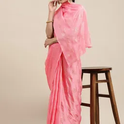 DIVASTRI Floral Satin Saree-image-62