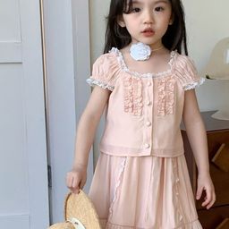 LULU & SKY Girls Top with Skirt-image-66
