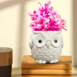 Asharya Pink & White Hanging Artificial Plant With Pot-29