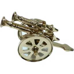 Glori-fyi Grey Brass Cannon Showpiece-image-5