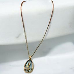 ADC SHEMONA Stone-Studded & Beaded Peony Pendant With Chain-image-50
