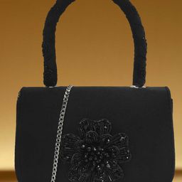 Metro Structured Handheld Bag with Applique-13