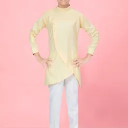 BAESD Boys Regular Pure Cotton Kurta with Trousers-10