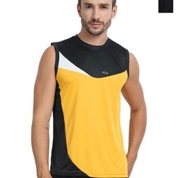 FTX Men Pack of 2 Colourblocked Round Neck T-shirts-image-88