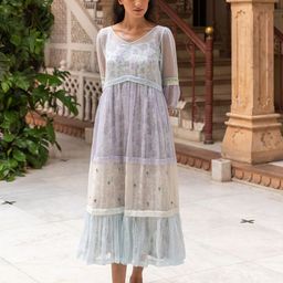 The Yellow Bow Bell Sleeve A-Line Midi Dress-image-29