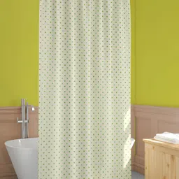 ArtzFolio Green & Beige Printed Waterproof Shower Curtain-image-79