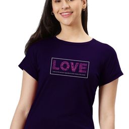 Moda Rapido Women Typography Printed Round Neck Cotton T-shirt-picture-10
