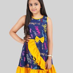 BEING NAUGHTY Girls Printed Fit & Flare Dress-picture-15