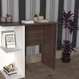Wood Inspire Brown Engineered Wood Study Table-50