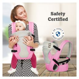R for Rabbit New Cuddle Snuggle 3 Way Comfortable Baby Carrier - Pink & Grey image 3