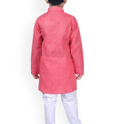 NFC CREATION Boys Embroidered Regular Thread Work Kurta with Pyjamas image 5