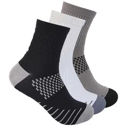 One8 Men Pack Of 3 Colo Block Cotton Above Ankle-Length Socks-9